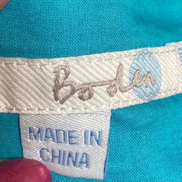 BODEN teal sleeveless sheath for spring and summer. - Picture 2 of 3